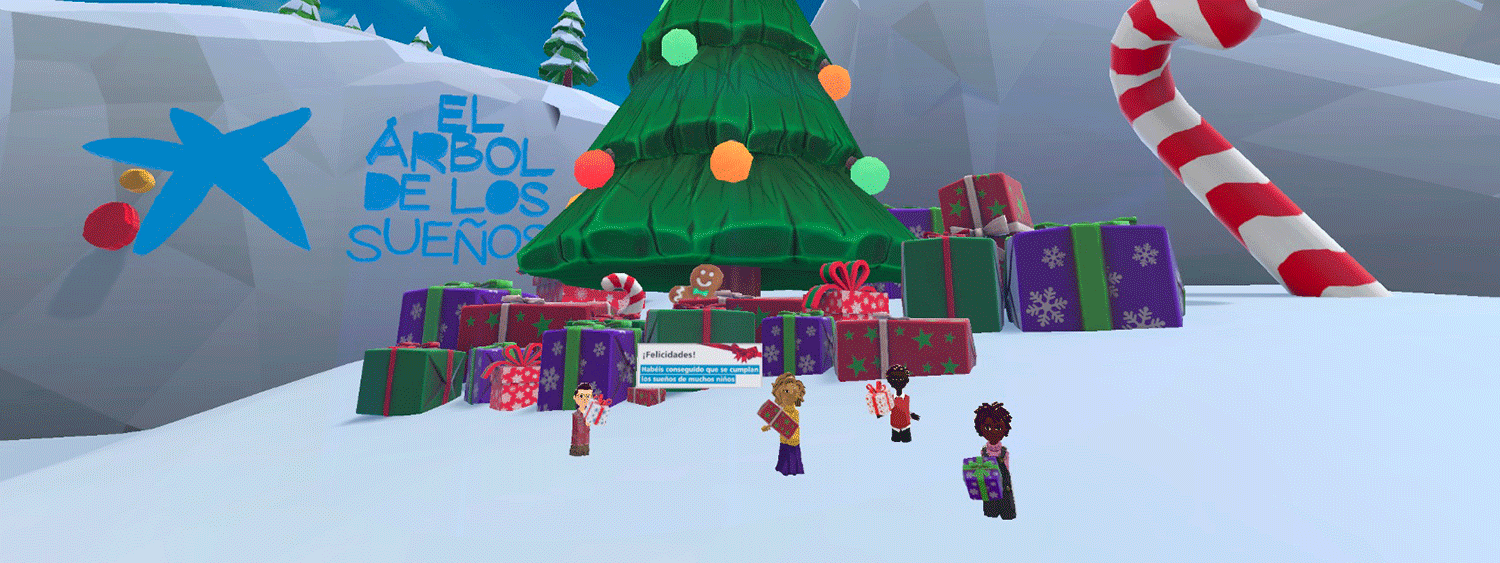 CaixaBank celebrates Christmas in the metaverse with virtual festive activities for children 