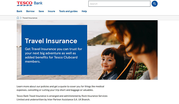 tesco online travel insurance